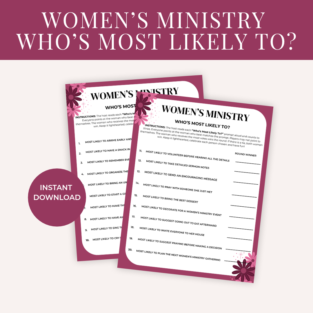 Women’s Ministry Who’s Most Likely To? - Church Ladies Edition